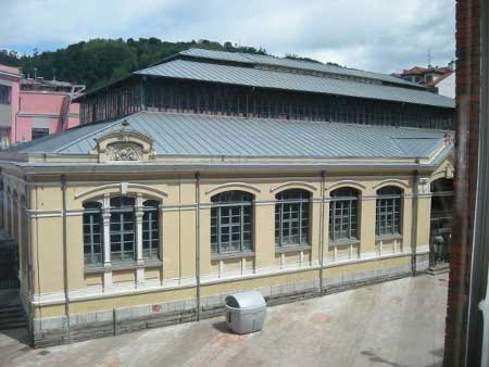 Plaza  del Mercado (1.907)  Mieres (Asturias)