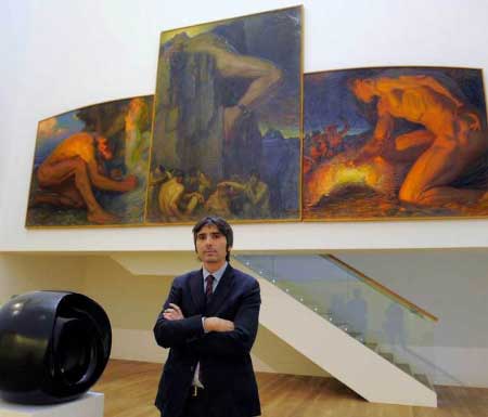 Museo de Bellas ASrtes de Oviedo con su director  2015 Alfonso Palacio