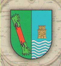 Heráldica concejo de Navia. Puerto Vega Pueblo Ejemplar de Asturias 1995 (España)