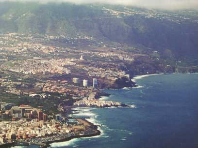 Vista general costa Puerto de la Cruz-Realejos (Tenerife)