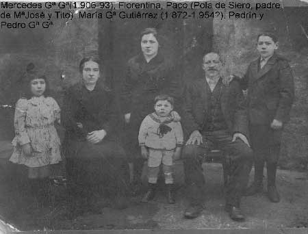 Pedro Garcia y familia, fundador del chigre Tornillos (Mieres-Asturias)