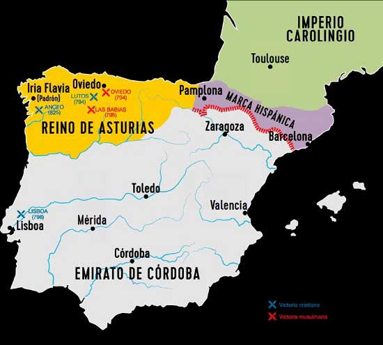 Todos los Reyes asturianos. Desde Don Pelayo Alfonso III el Magno.