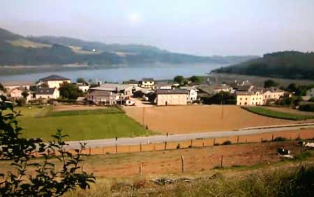 Vilavedelle (Castropol), vista de la ría del Eo o de Ribadeo