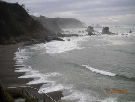 Paisaje Protegido costa occidental de Asturias (España)